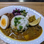 スパイスカレー高丸 - そごう農園さんの蕪を使った家タカマル。混ぜご飯の蕪の食感は本家にも真似してもらいたいくらい良い