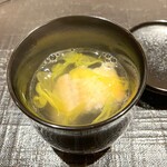 新ばし 星野 - 焼き穴子の菊花椀