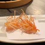 天ぷら岡本 - 天ぷら岡本(車海老の足)