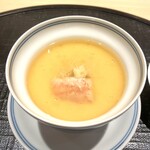新ばし 星野 - 毛蟹の茶碗蒸し