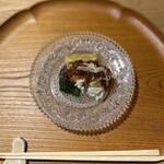 中華 大しげ - ワタリガニと焼き茄子。