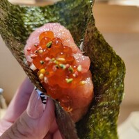 銀座 鮨 魯久 - トロタク手巻き