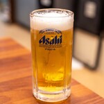オモニ - 2024.10 生ビール 中（500円）アサヒスーパードライ