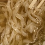 青竹手打ちらーめん 夢現 - 手打ちながらも、結構揃った綺麗な麺