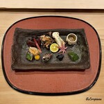 御料理 寺沢 - 旬菜盛合せの八寸