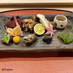御料理 寺沢 - 旬菜盛合せの八寸