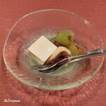 御料理 寺沢 - 紅伊豆に無花果に牛乳羹