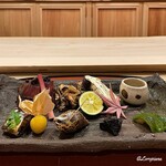 御料理 寺沢 - 旬菜盛合せの八寸