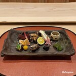 御料理 寺沢 - 旬菜盛合せの八寸