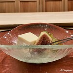 御料理 寺沢 - 紅伊豆に無花果に牛乳羹