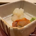 御料理 寺沢 - 伊勢海老と赤貝の造り