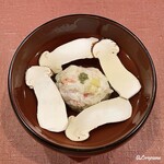 御料理 寺沢 - 蟹真薯と松茸の椀