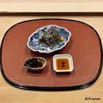 御料理 寺沢 - 鰹の備長炭と藁焼きの造り