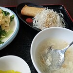 台湾料理 福祥居 - ランデの揚げ物とスープ