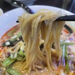 つくも飯店 - タンタンメン　麺アップ