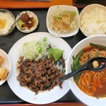 台湾料理 福源 - コマ焼き定食・台湾ラーメン