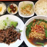 台湾料理 福源 - 料理写真:コマ焼き定食・台湾ラーメン