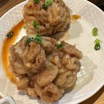 木場場外市場 まぐろ祭 - 白子の天ぷら、オーダーして良かった。