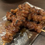 やきとり 陣 - 鶏皮焼き