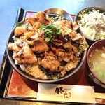 豚郎 - カルビ丼特盛