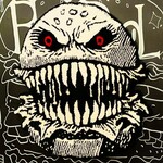 ブラックプール ハンバーガー カフェ - 最近設置された巨大ラグ。マスター自ら描かれたデザインです。