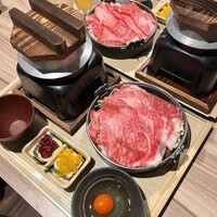 黄金出汁しゃぶと江戸前寿司 肉のあさつ 梅田お初天神店 - 