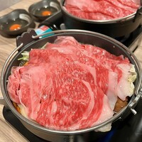 黄金出汁しゃぶと江戸前寿司 肉のあさつ 梅田お初天神店 - 