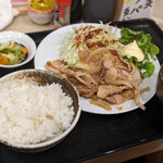 呑み喰い処 なか家 - しょうが焼き定食(ノンアル)