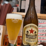 呑み喰い処 なか家 - お隣の注文を観てたまにはビール♪