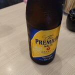 横浜家系ラーメン 蓮 - プレミアム・モルツ♪