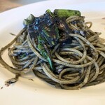 リトルネスト - イカと小松菜のイカ墨ソース