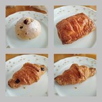 パン工房 ショコラ - ｸﾗﾝﾍﾞﾘｰﾚｰｽﾞﾝ、ｱｯﾌﾟﾙﾊﾟｲ、ｸﾛﾜｯｻﾝ2種