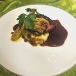 和フレンチバル村塾 屋根裏 別邸 - 牛フィレ肉のグリエ　ロッシーニ風／ほんと贅沢美味。無言になる美味しさ…食べてる時に喋りかけんといて！ってなる一皿（笑）