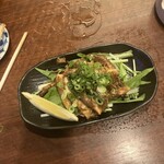 立ち呑み くにし - スルメゲソ肝炒め