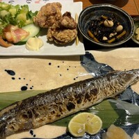 和み酒 仁 - 鶏の唐揚げ、秋刀魚塩焼き