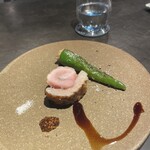 イナカーザ - 豚　ロース　石川県たかのうえん、山崎ポーク、チーズ、こしょう、鹿児島の豚、エジプトの塩、バルサミコ