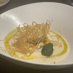 イナカーザ - モンサンミッシェル　ムール貝　
      ジャガイモズッパ　生クリーム　牛乳　焼きトマト　じゃがいもの素揚げ