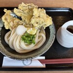 手打ちうどん ヤマエ - まいたけ天ぶっかけ