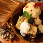 京島cafe　トプカプ - 秋冬限定りんごといちじくのあったか冷たいおやつ