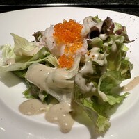 神楽坂 鉄板焼 向日葵 - ずわい蟹のサラダ