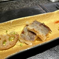 神楽坂 鉄板焼 向日葵 - 鱧（ハモ）の鉄板焼き
