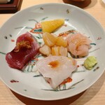 すが弥 - 最初のつまみ五点セット