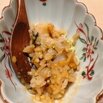 すが弥 - キンキとウニソースをオリーブオイルでまとめました