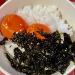 七輪焼鳥バル FUNKY JUNK FULL CHICKEN - 濃厚黄身だけTKG