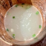 七輪焼鳥バル FUNKY JUNK FULL CHICKEN - 鶏白湯スープ