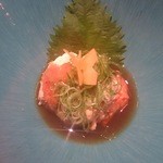 寿司 はせ川 - あん肝に蝶々がとまってる♪