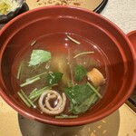 うなぎ 目白ぞろ芽 - 吸物