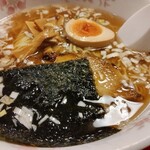 つばめや - 焼肉丼セットのラーメン