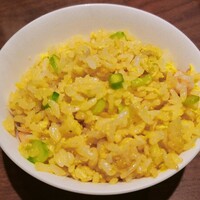 魚China YO - （※写真10）（ご飯物）帆立、アスパラガス入りオレンジ風味の炒飯（1人分）