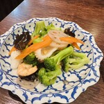 福満苑 鼓楼 - 海老とイカ ブロッコリー炒め